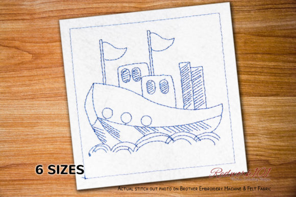 Fishing Boat Lineart Review for Boutique Apparel