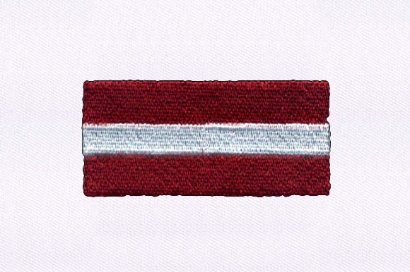 Flag of Latvia Design: A Craft Fair Embroidery Review