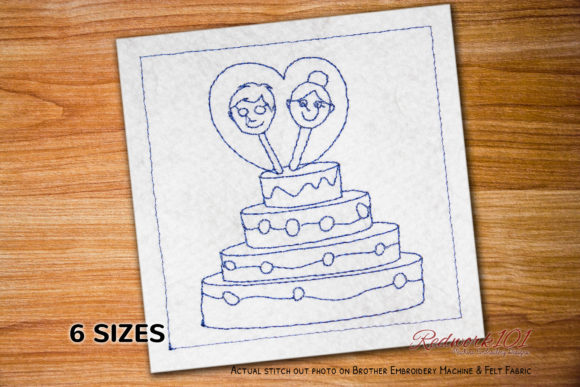 Honest Review: Cute Couple Face Cake Redwork