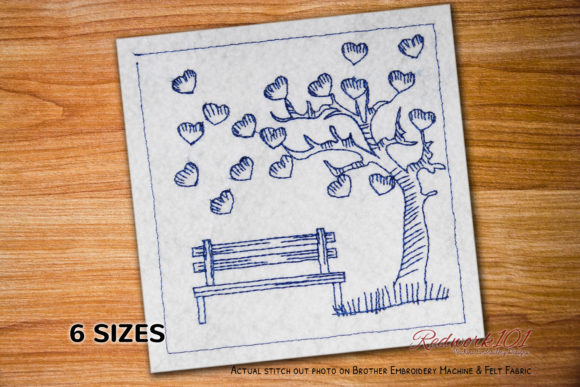 Love Tree with Bench: A Seasonal Embroidery Review
