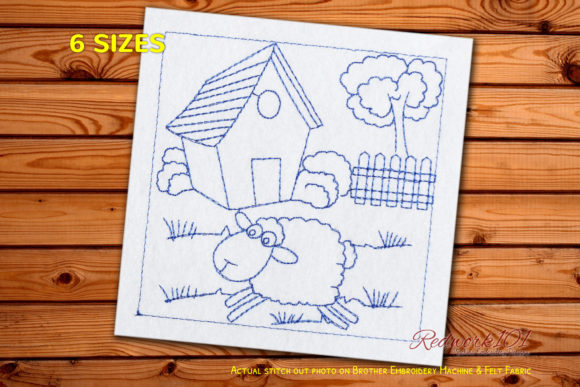 Sheep Jumping Redwork: A Designer’s Review for Craft Fair Success